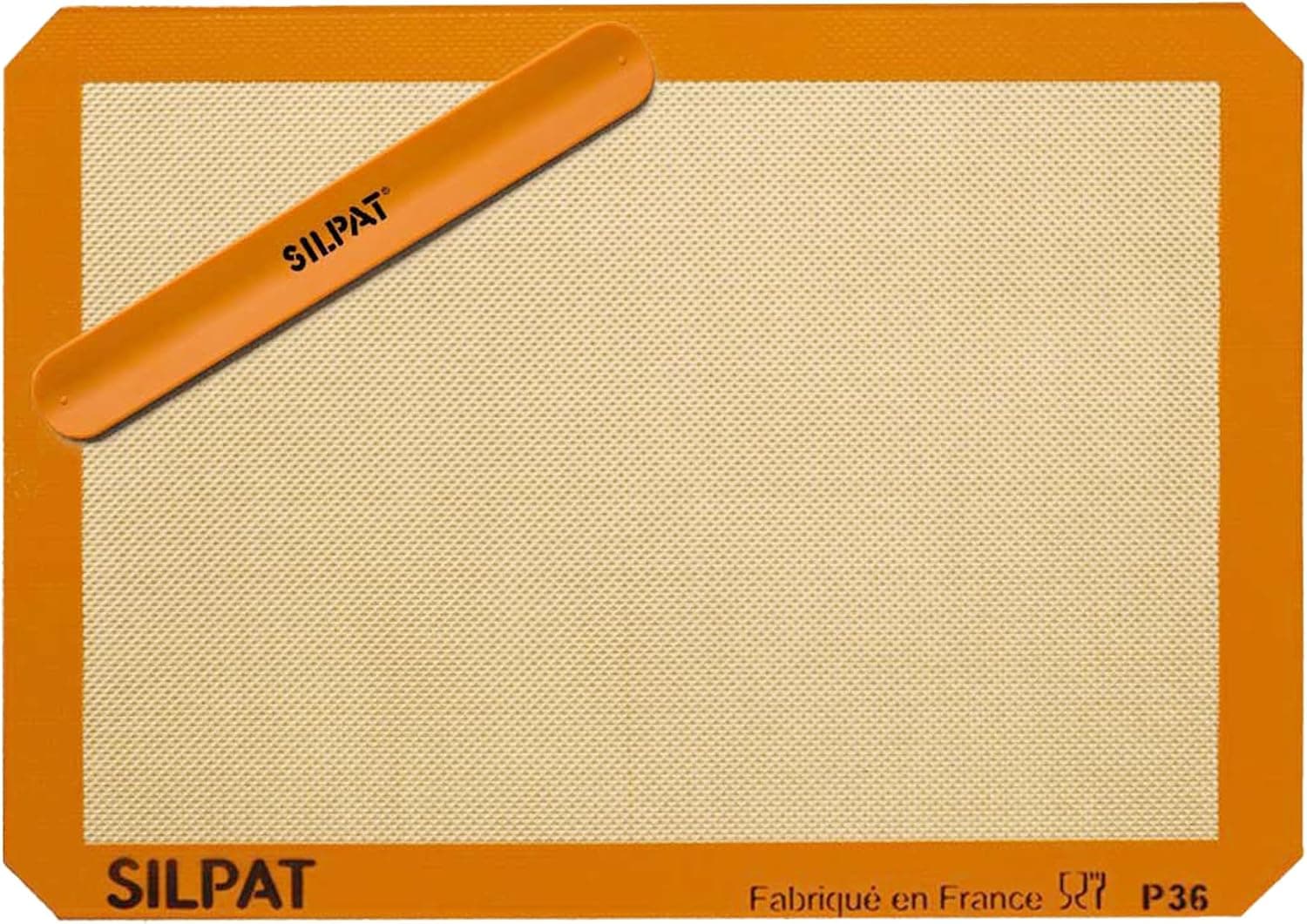 Silpat The Original Silicone Baking Mat with Storage Band, Half Sheet Size, 11-5/8" x 16-1/2"