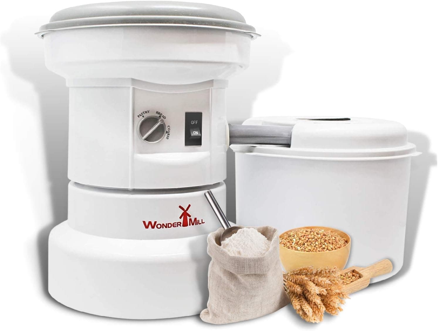 WonderMill Powerful Electric Grain Mill Grinder (Renewed)