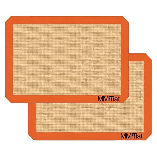 MMmat Best German Silicone Baking Mat - Half Sheet Baking Mat, Set of 2