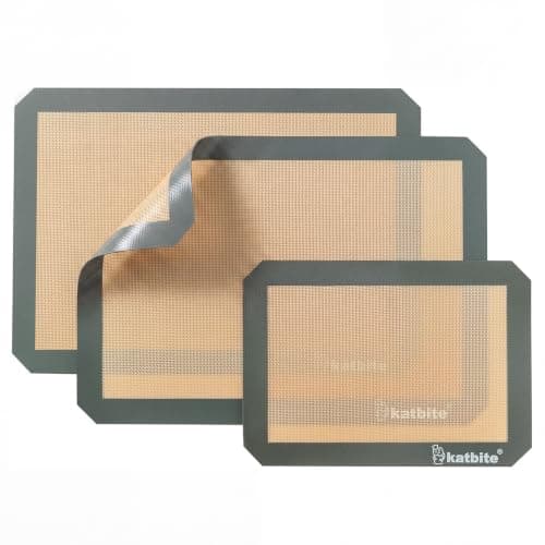 Katbite Silicone Baking Mat Set of 3 Grey