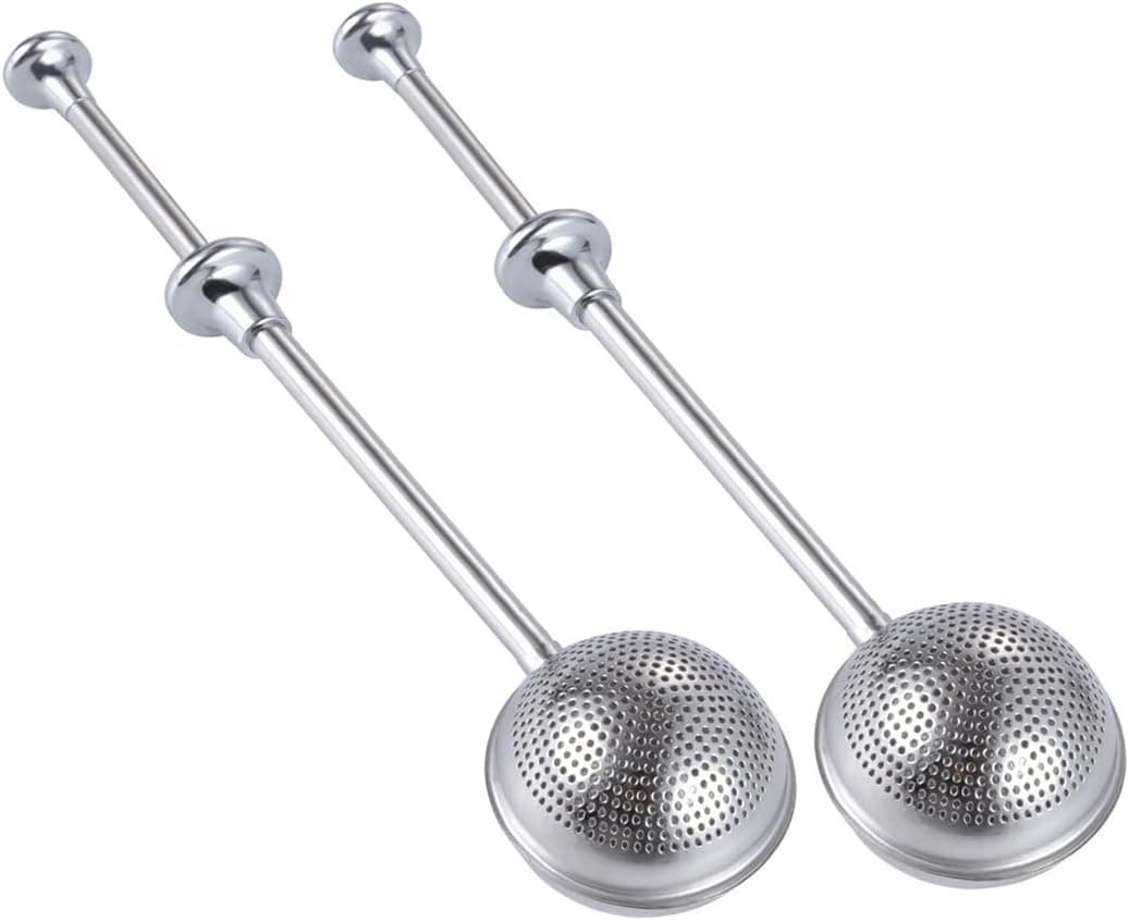 Flour Duster Powdered Sugar Shaker Baking Sifter, Stainless Steel, Spring-operated
