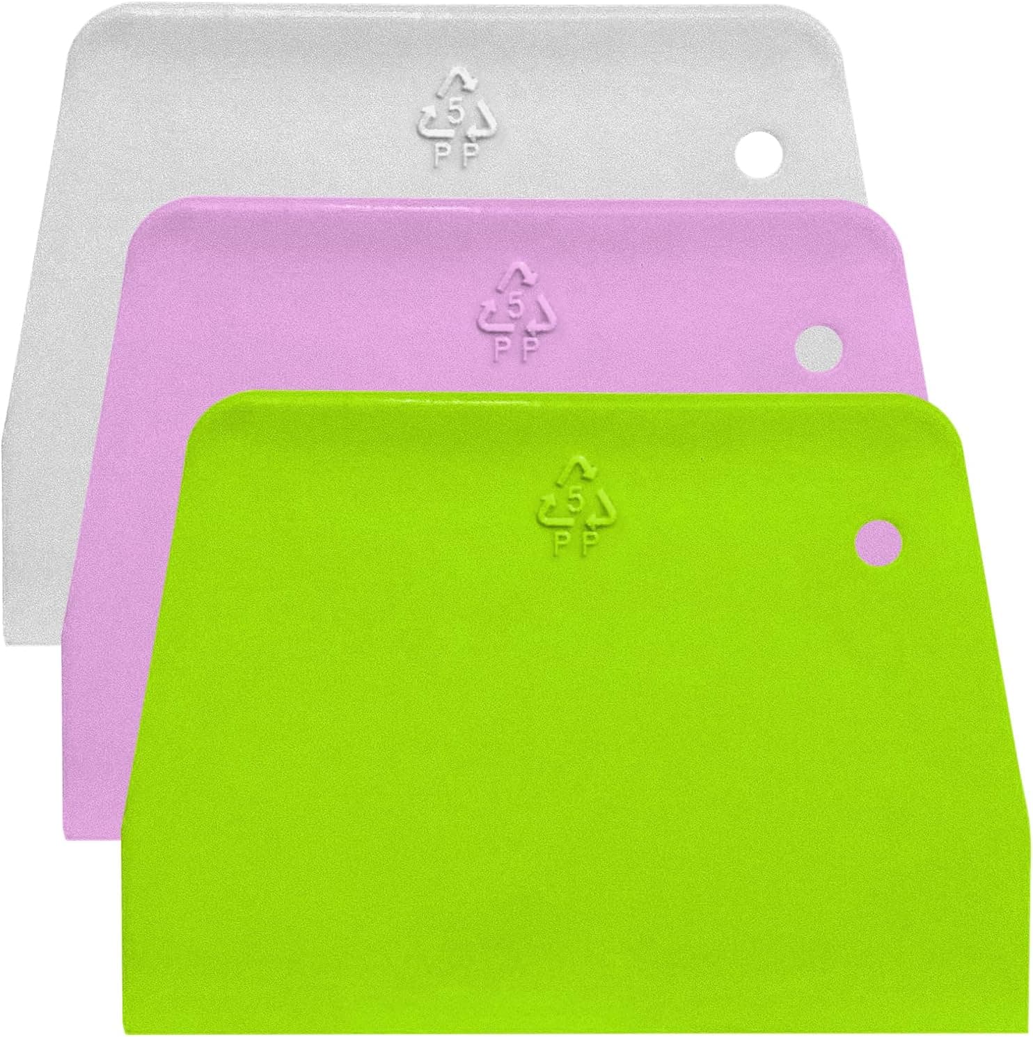 SURDOCA BPA Free PP Plastic Dough Cutter, Sharp Edge Dough Divider, Non-Slip Baking Spatula Scraper