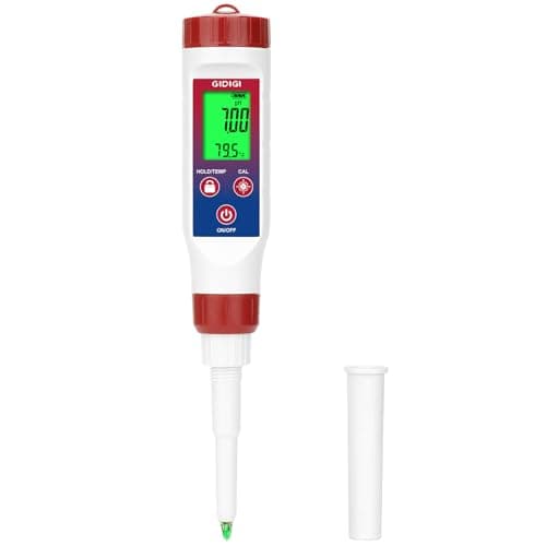 GIDIGI Smart pH Tester Strips for Food, Digital pH Meter for Canning