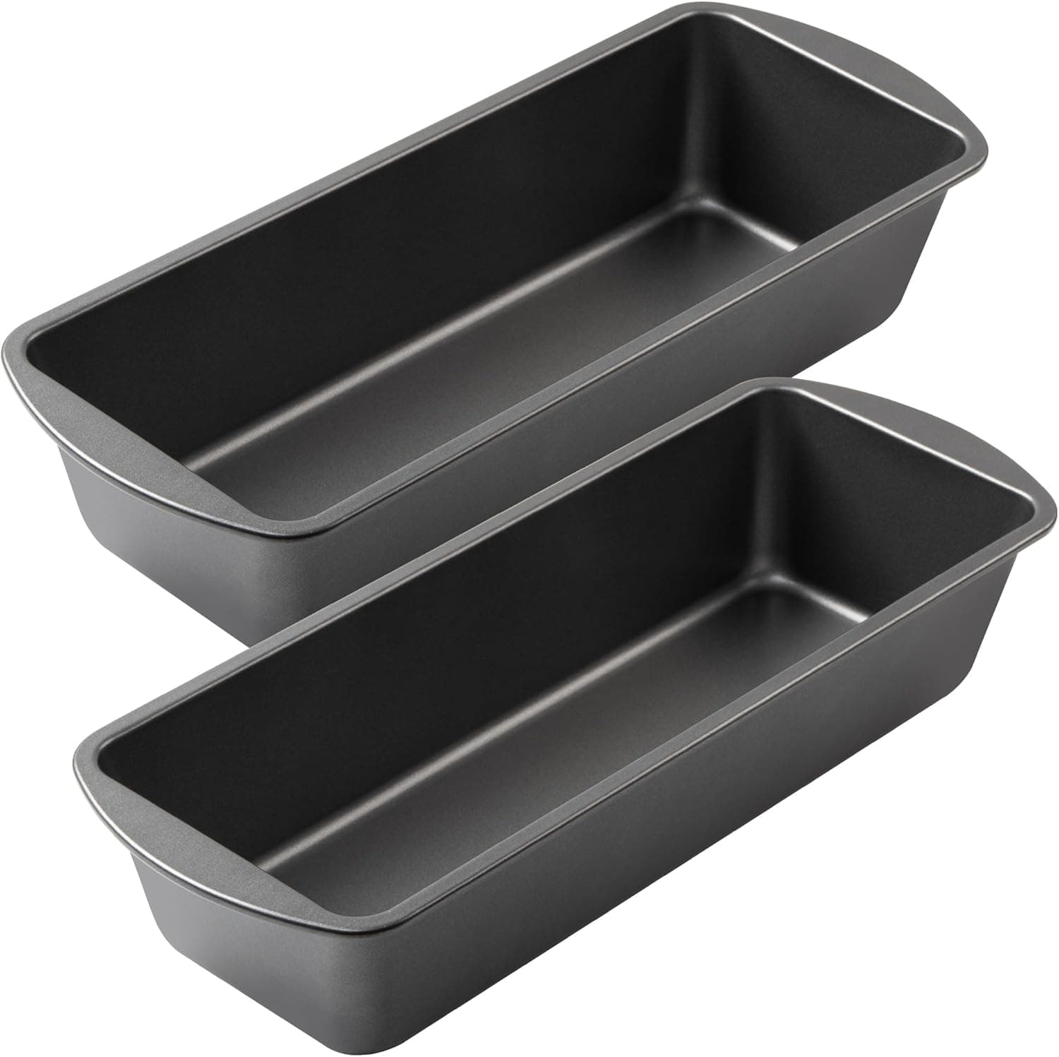 Tiawudi Extra Large Bread Pan, 13 inch x 5 inch Long Loaf Pan, Nonstick Baking Pan, Rectangular Loaf Tin, Set of 2