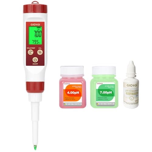 GIDIGI Digital pH Meter for Food Fermentation with pH Calibration Solution