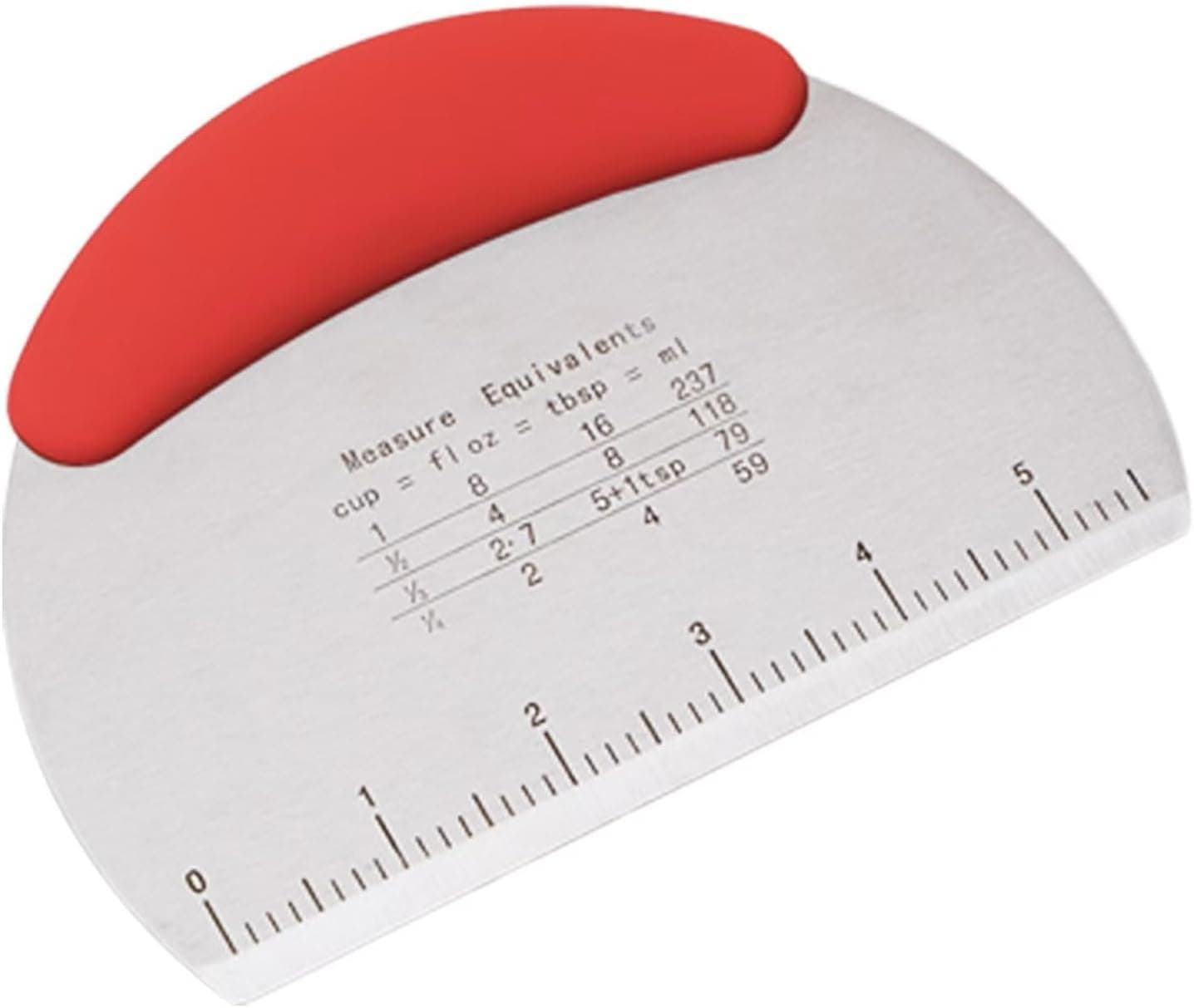Stainless Steel Bench Scraper Dough Cutter Pastry Blade with Dual Side Scale Baking Supplies Kitchen Tool