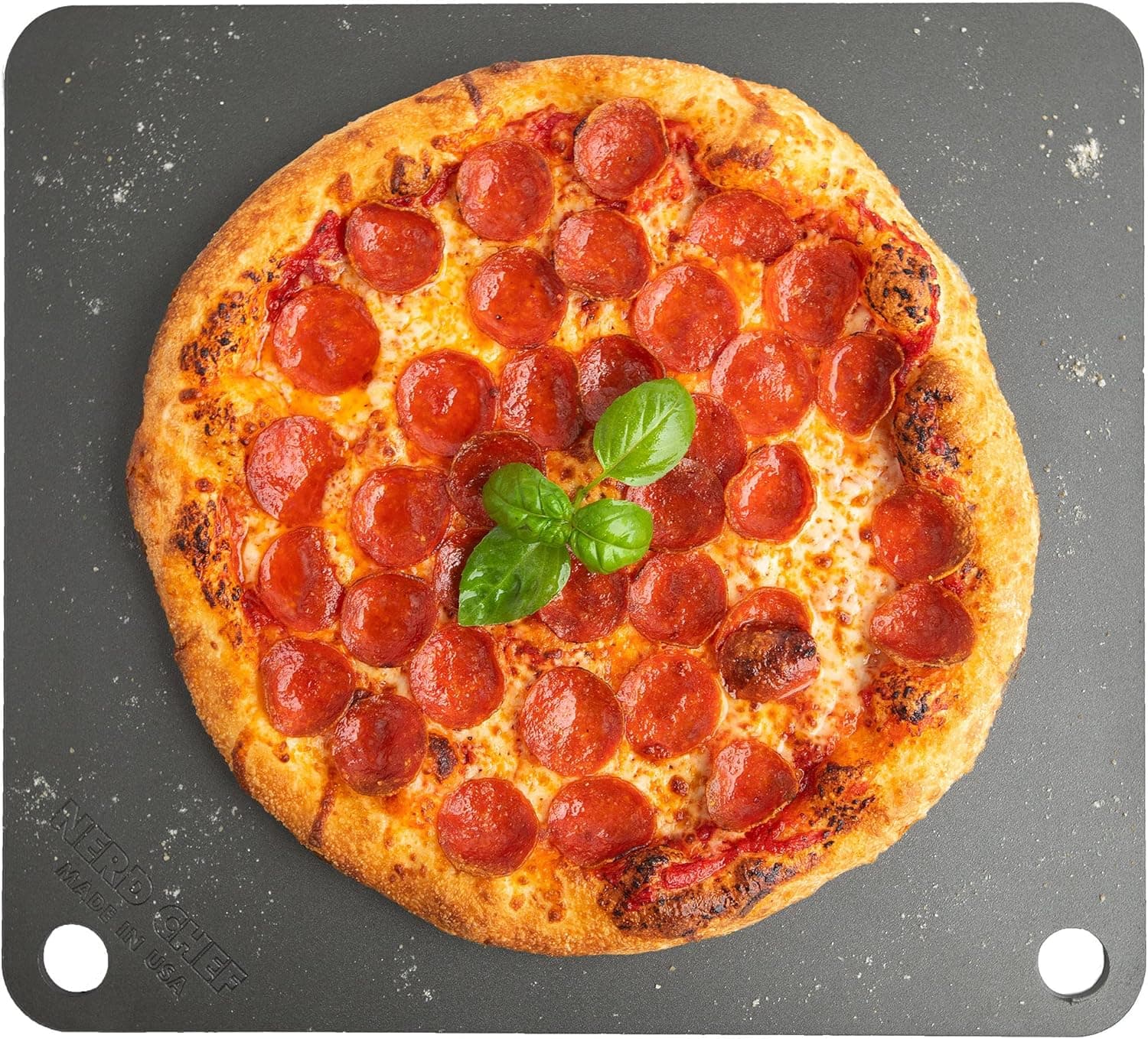 NerdChef Steel Stone High Performance Pizza Baking Surface, 0.25 inch Thick Standard