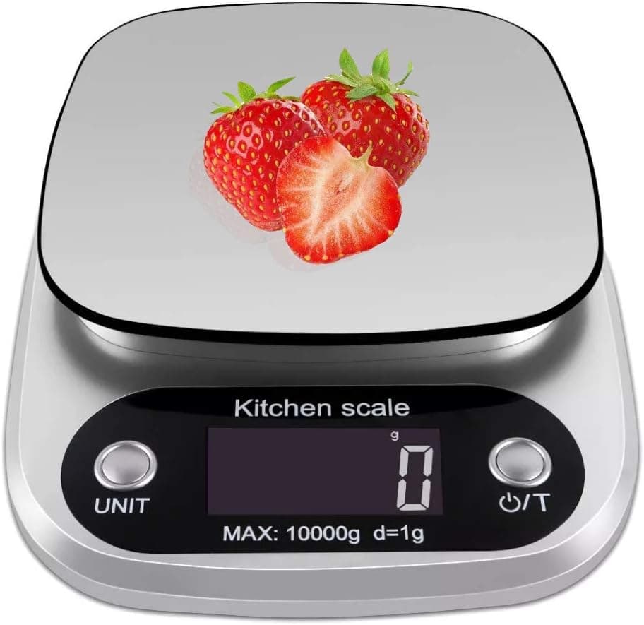 Digital Kitchen Scale for Cooking & Baking, Compact Food Scale with Digital Display, Unit Conversion, Tare Function, Lightweight Design for Home Cooks, Diet Trackers, Meal Prep