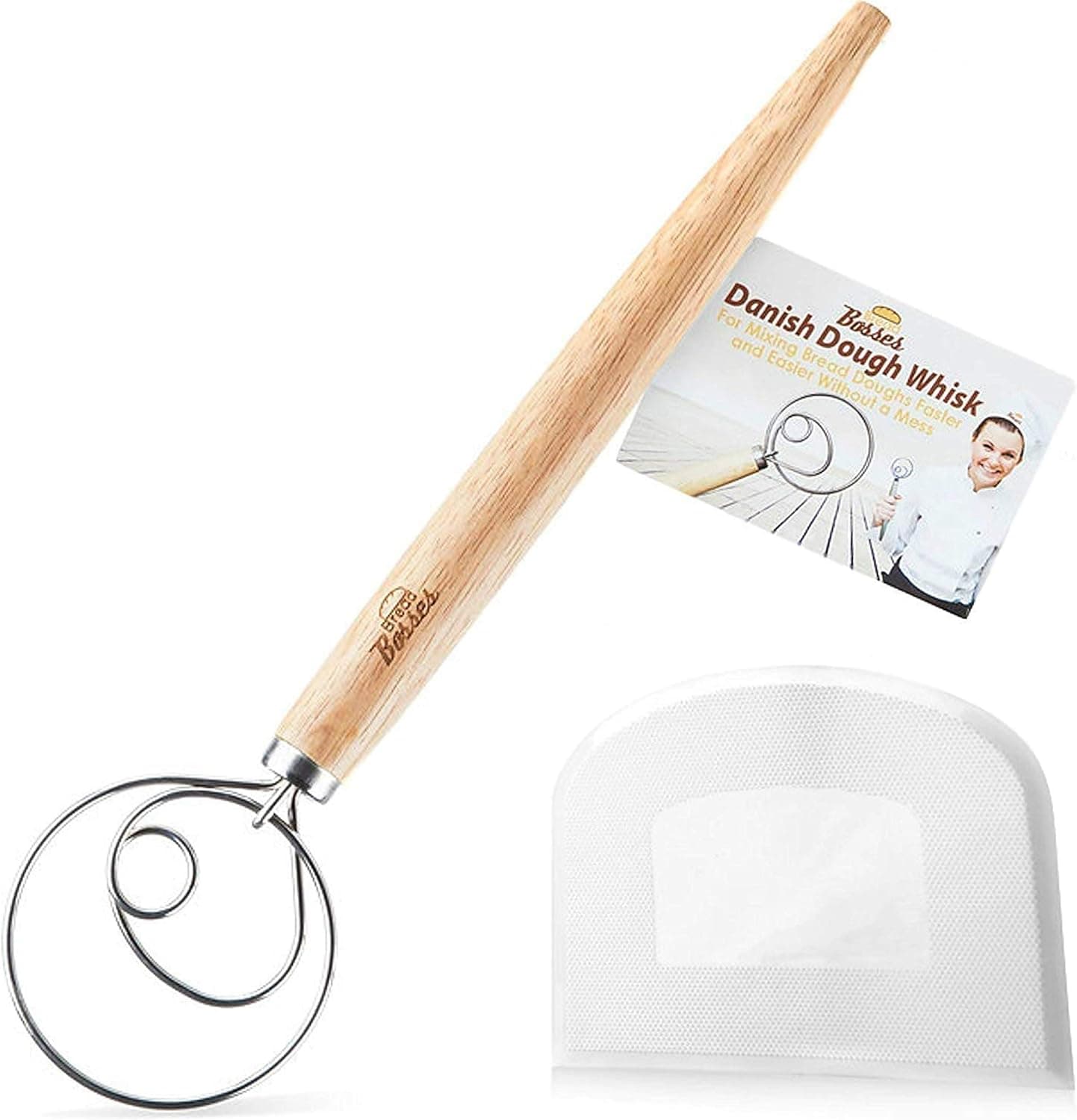 Danish Dough Whisk Bread Mixer, Hook Dutch Pizza Dough Making Bread Mixer Whisk