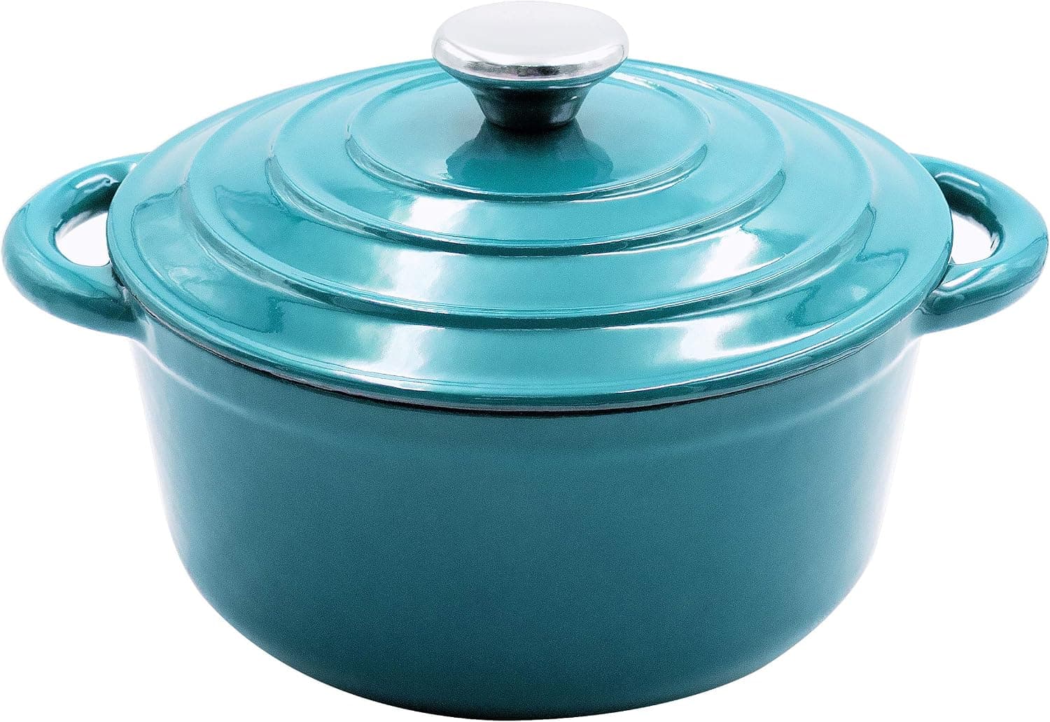 AIDEA Dutch Oven Enameled Cast Iron Round, Bread Baking Pot with Lid, 3-Quart Natural Non-Stick