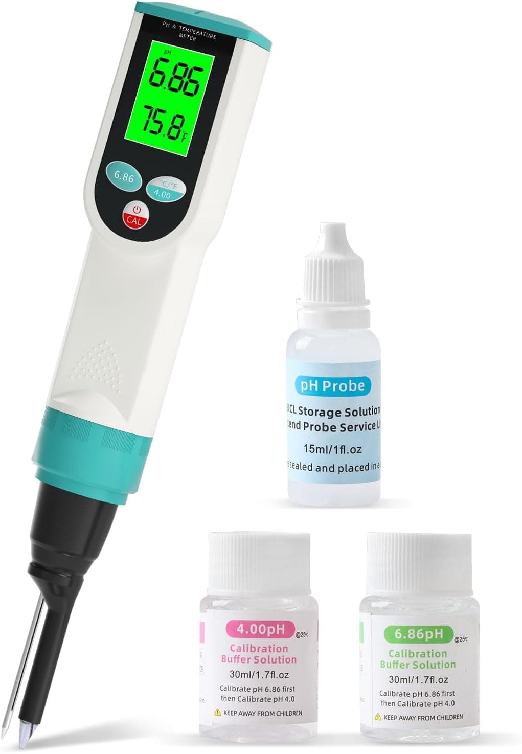 Yewhick Digital pH Tester for Food, Waterproof Food pH Meter with High Accuracy Temp/pH Probe for Sourdough, Meat, Bread, Canning, 0.01 Resolution