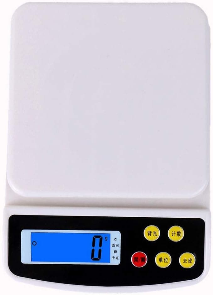 High Precision Digital Kitchen Electronic Scale 0.1g Balance Baking Food Gram Scale for Vegetables Fruit (5kg/1g)